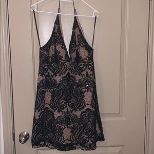 Free People Night Shimmers Mini Dress